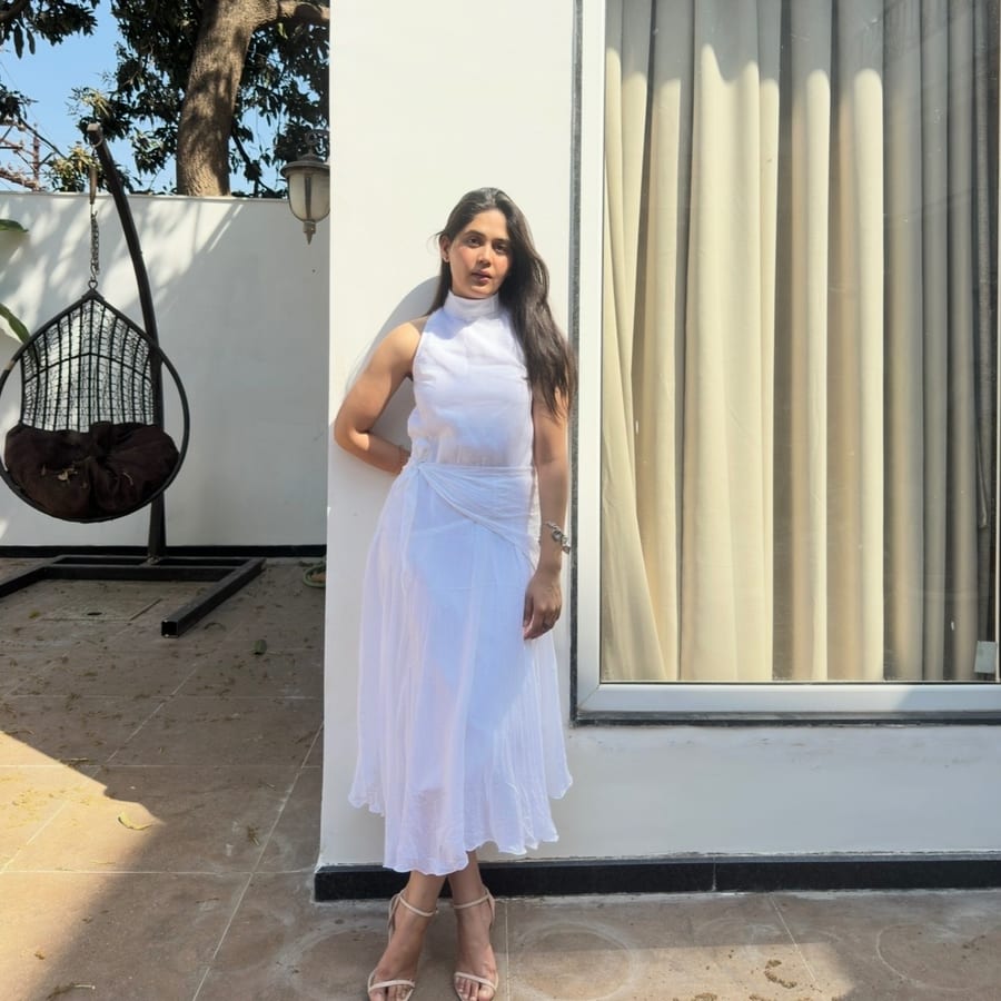 Kota Doria Striped Dress